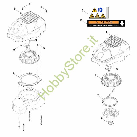 Picture of K - Sistema di avviamento e scatola filtro aria EVC 2000.0 (EVC2000-0001)